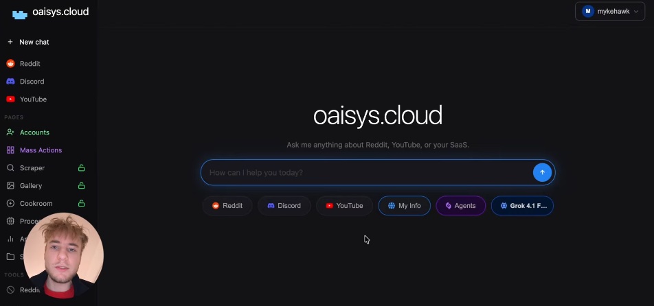 Oaisyscloud dashboard walkthrough